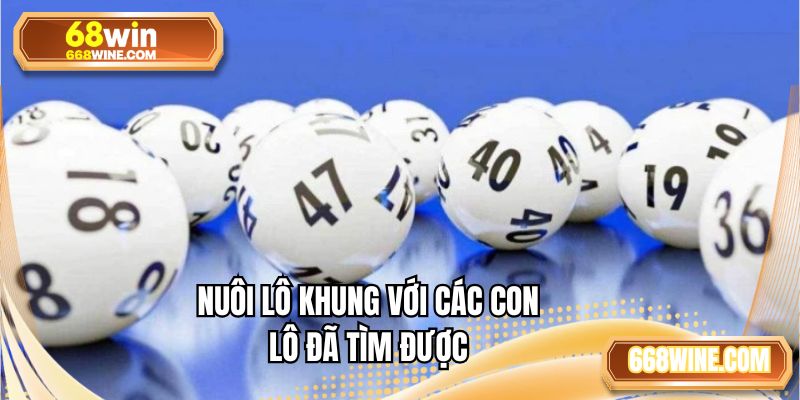 Nuôi khung đối với các lô đã phân tích được